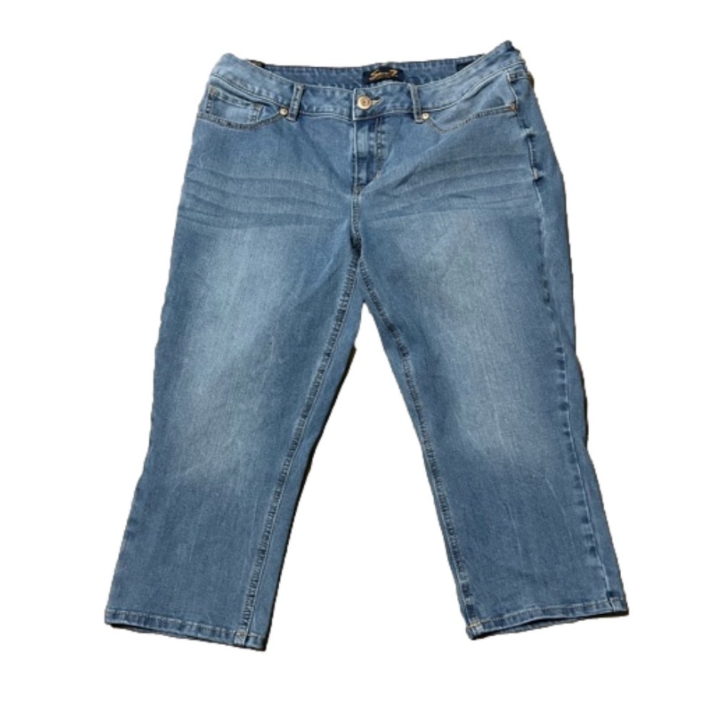 SEVEN7 Crop Denim Blue Skinny Jeans Women’s (Sz 14)